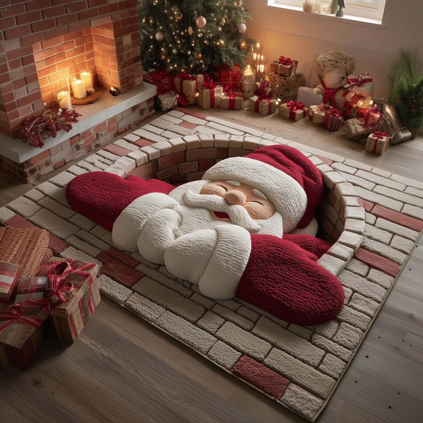 Merry Claus Area Rug GFTOMA7465
