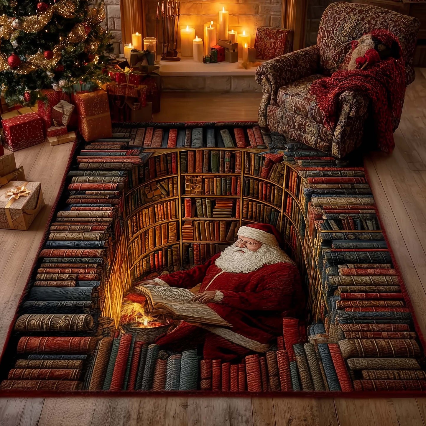 Merry Claus Area Rug GFTOMA7466