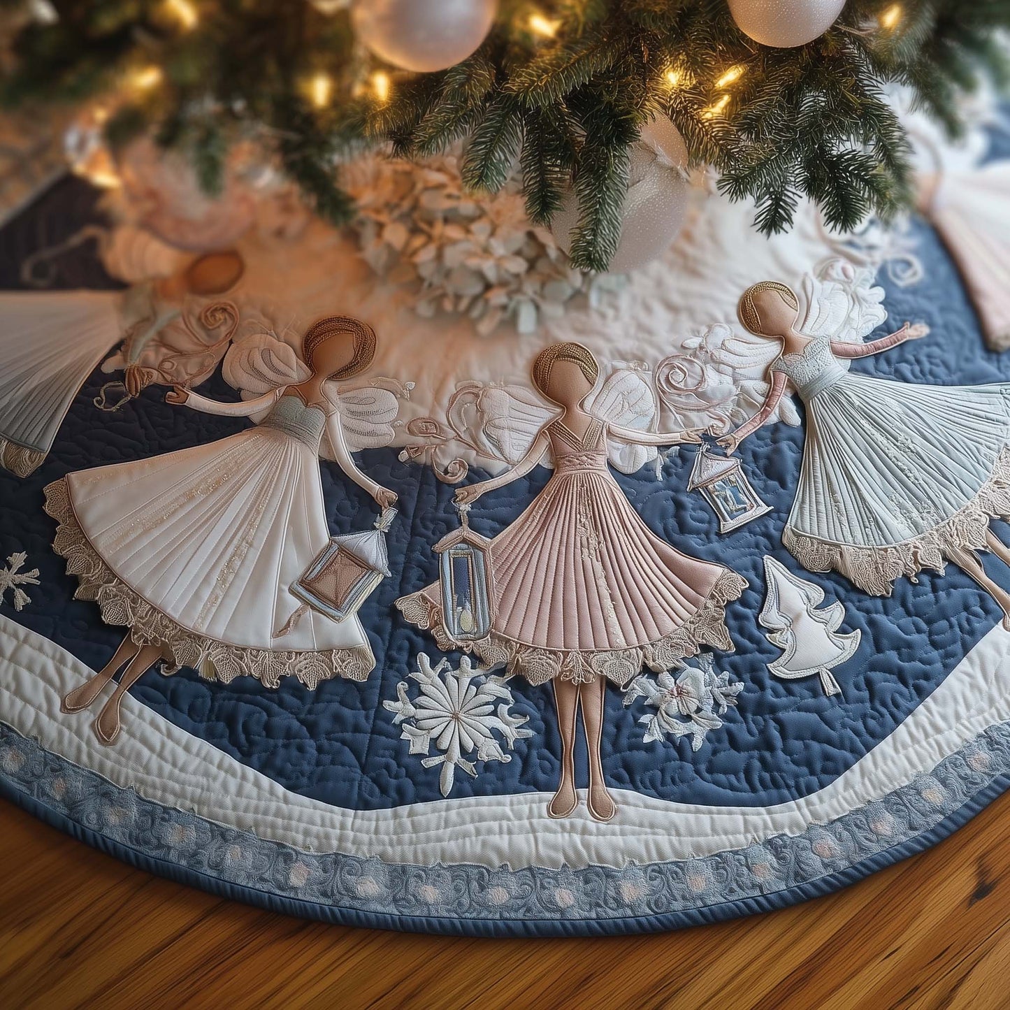 Heavenly Angels Quilted Tree Skirt GFTOMA7488