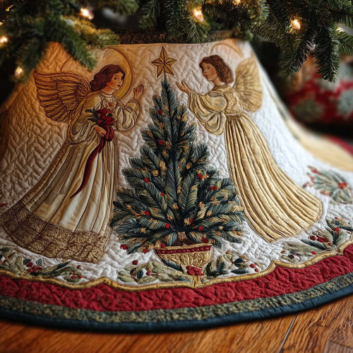 Heavenly Angels Quilted Tree Skirt GFTOMA7490