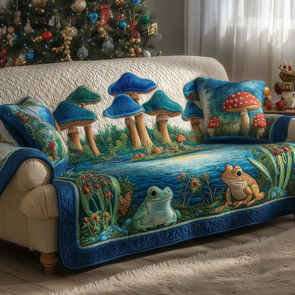 Mushroom Caps Quilted Sofa Cover GFTOMA7492
