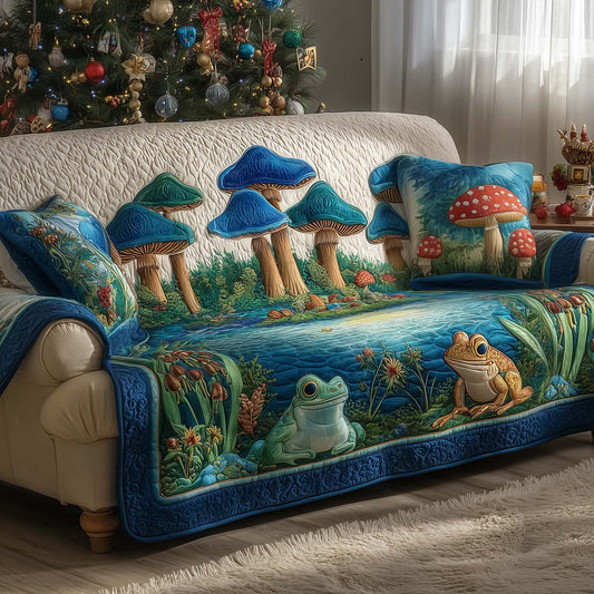 Mushroom Caps Quilted Sofa Cover GFTOMA7492