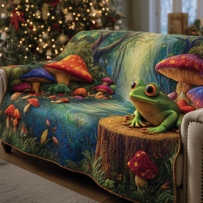 Mushroom Caps Quilted Sofa Cover GFTOMA7493