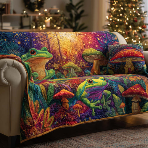 Mushroom Caps Quilted Sofa Cover GFTOMA7498