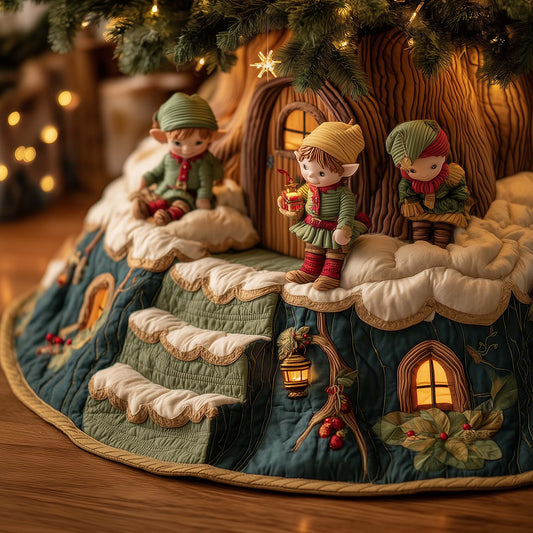 Snow Elf Quilted Tree Skirt GFTOMA7500