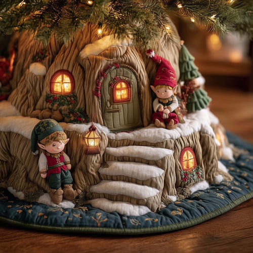 Snow Elf Quilted Tree Skirt GFTOMA7502