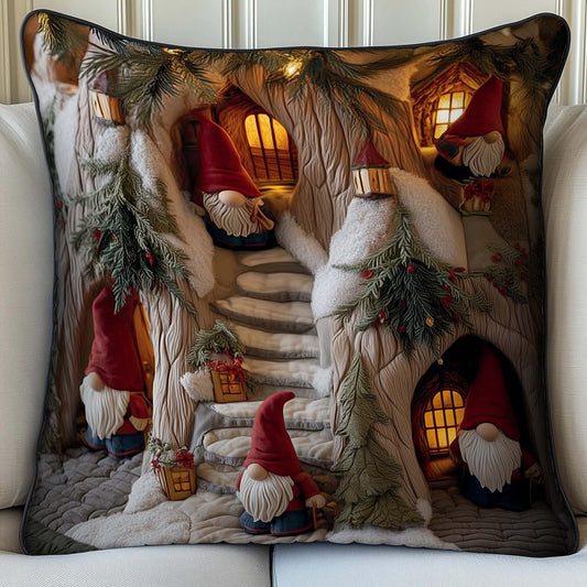 Snowy Gnome Quilted Pillow Case GFTOMA7513
