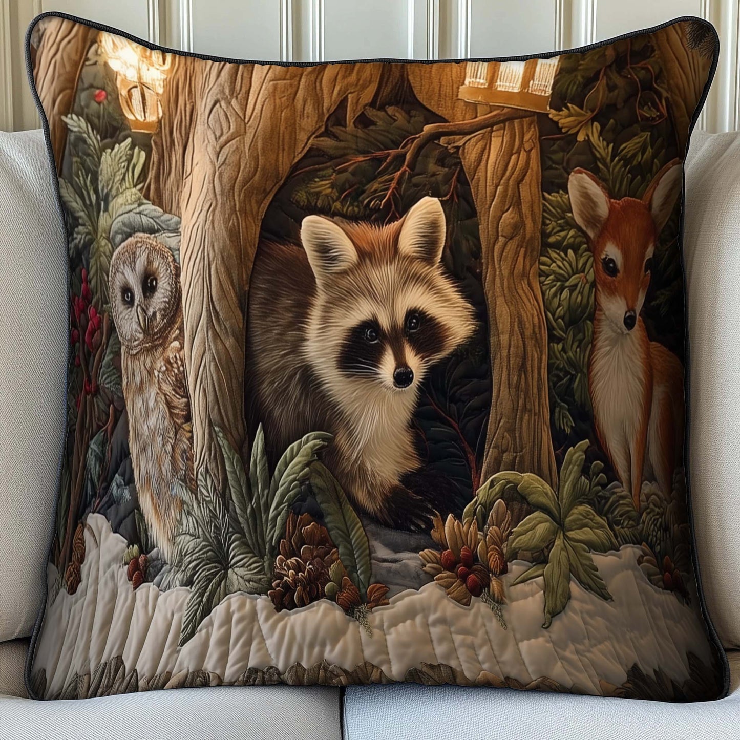 Woodland Den Quilted Pillow Case GFTOMA7514