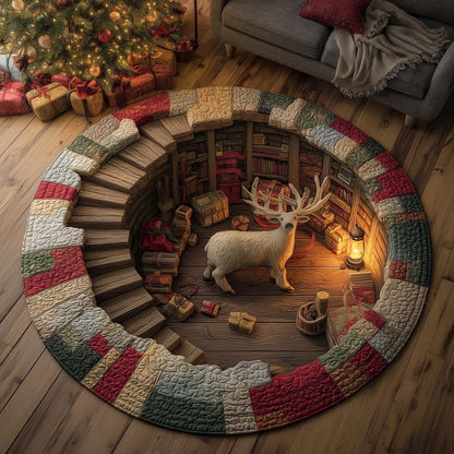 Reindeer Quilted Round Mat GFTOMA7519