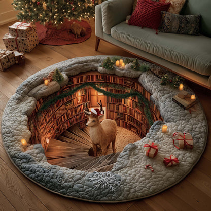 Reindeer Quilted Round Mat GFTOMA7520