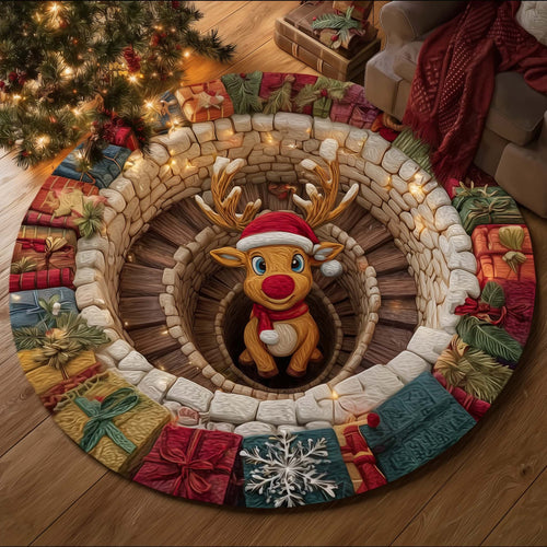 Reindeer Quilted Round Mat GFTOMA7523