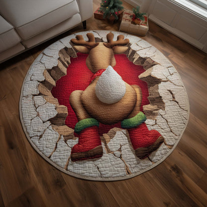 Reindeer Quilted Round Mat GFTOMA7524