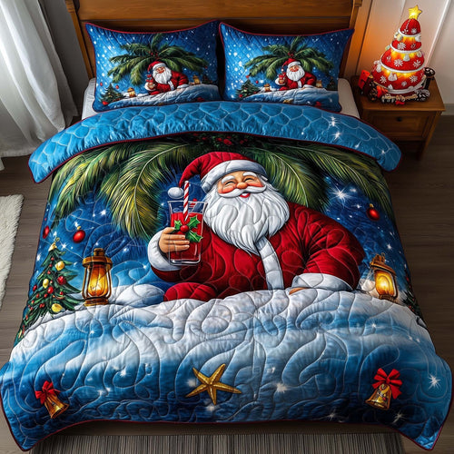 Christmas Palm Tree Duvet Cover Set GFTOMA7542