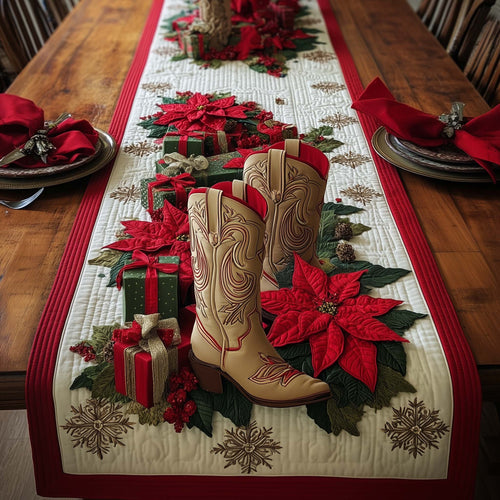 Western Christmas Quilted Table Runner GFTOMA7546