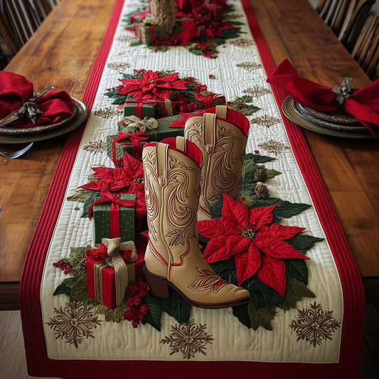 Western Christmas Quilted Table Runner GFTOMA7546