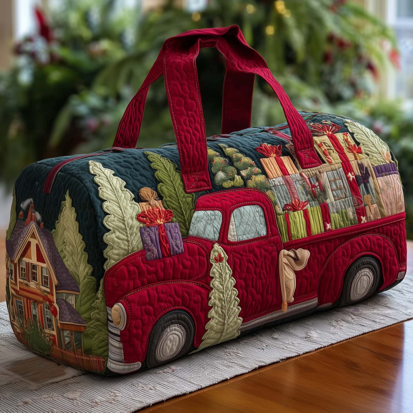 Christmas Truck Quilted Duffle Bag GFTOMA7567