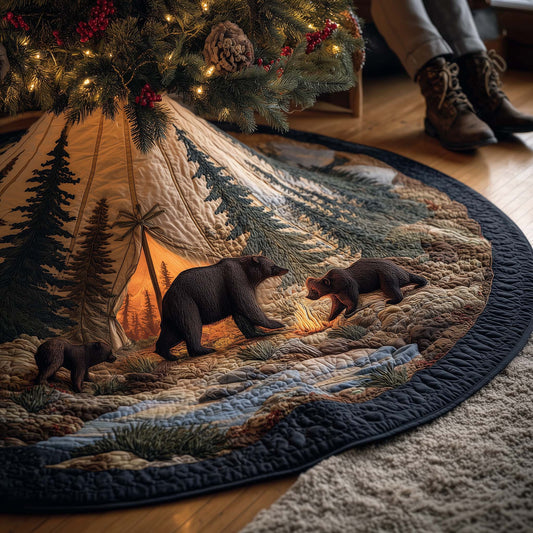 Wilderness Bear Quilted Tree Skirt GFTOMA7570