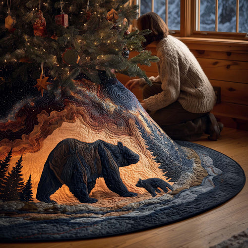 Wilderness Bear Quilted Tree Skirt GFTOMA7572
