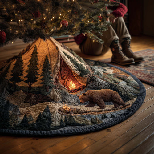 Wilderness Bear Quilted Tree Skirt GFTOMA7573