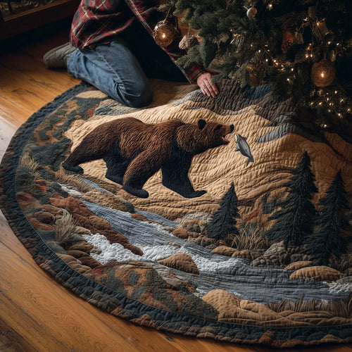 Wilderness Bear Quilted Tree Skirt GFTOMA7574