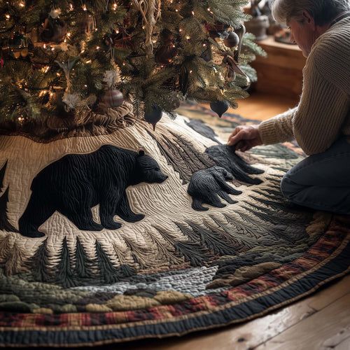 Wilderness Bear Quilted Tree Skirt GFTOMA7575