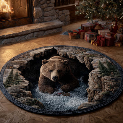Wilderness Bear Quilted Round Mat GFTOMA7579
