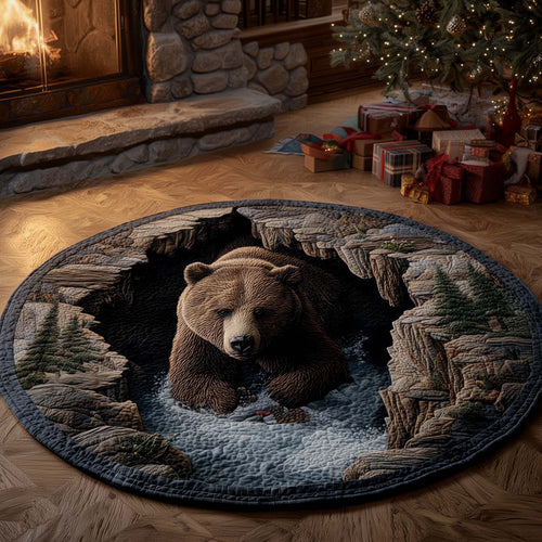 Wilderness Bear Quilted Round Mat GFTOMA7579