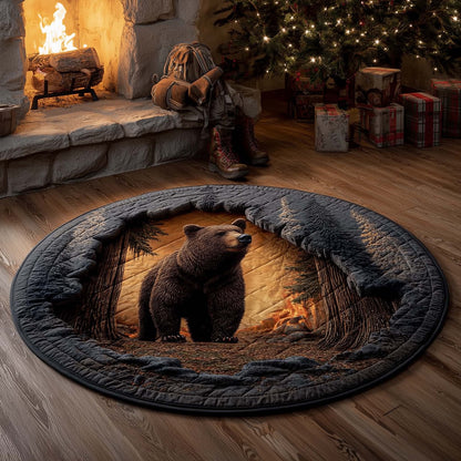 Wilderness Bear Quilted Round Mat GFTOMA7583