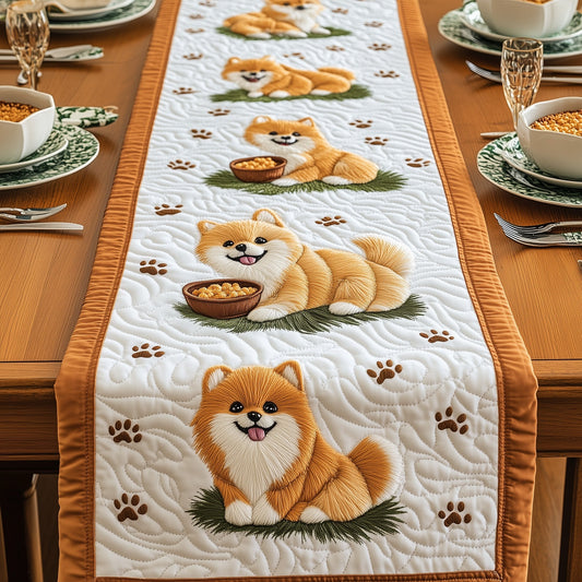 Pomeranian Quilted Table Runner GFTOMA758