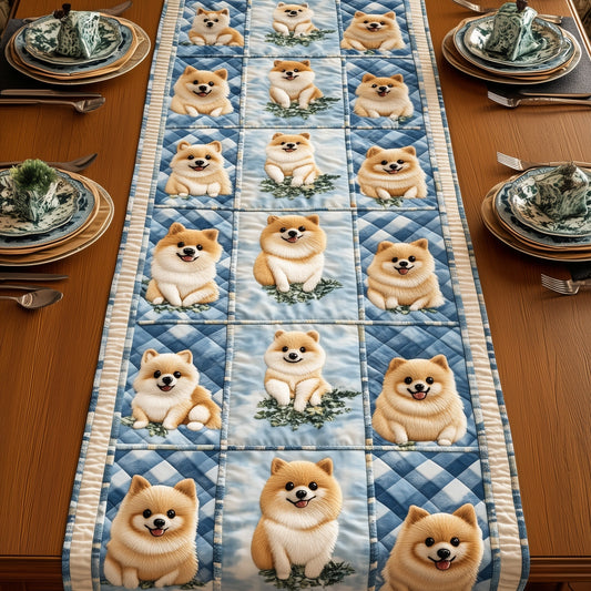 Pomeranian Quilted Table Runner GFTOMA760