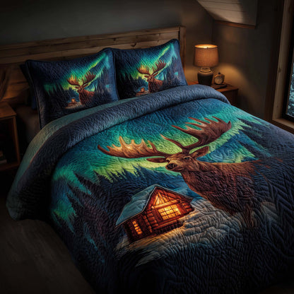 Deer and Cabin Duvet Cover Set GFTOMA7614