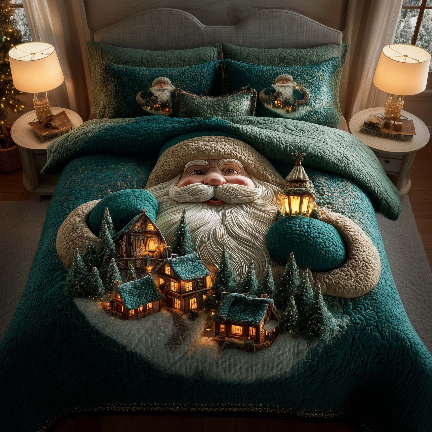 Merry Claus Duvet Cover Set GFTOMA7623