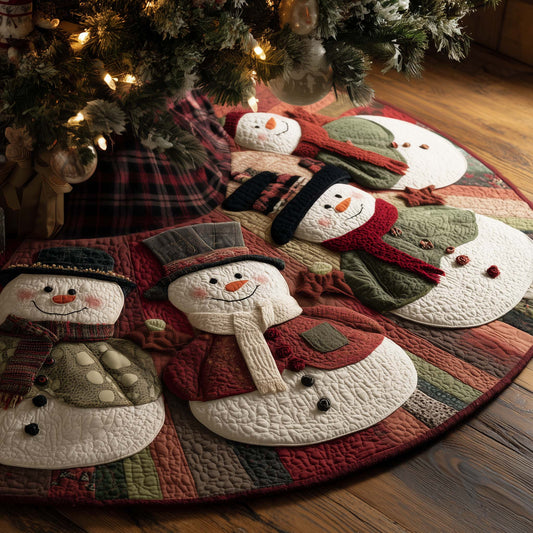 Jolly Snowman Quilted Tree Skirt GFTOMA7625
