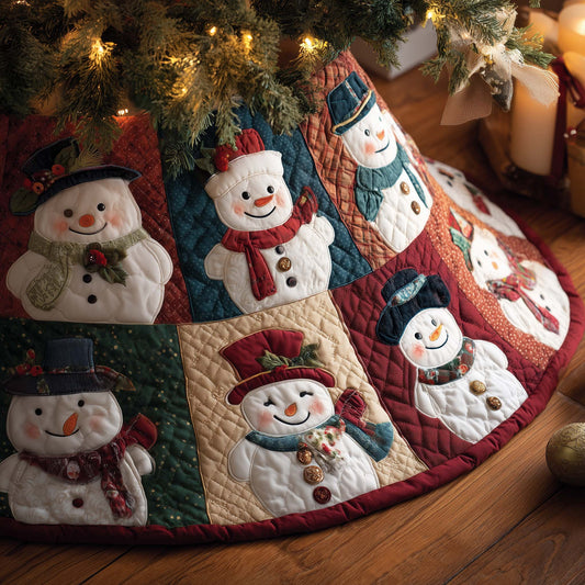 Jolly Snowman Quilted Tree Skirt GFTOMA7626