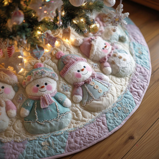 Jolly Snowman Quilted Tree Skirt GFTOMA7631