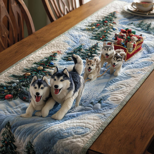 Festive Husky Quilted Table Runner GFTOMA7634