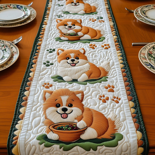 Pomeranian Quilted Table Runner GFTOMA763