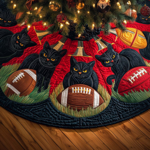 Football Field Quilted Tree Skirt GFTOMA7644