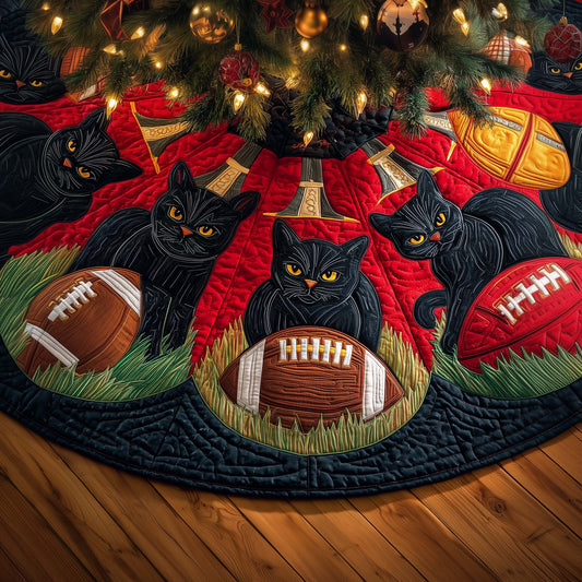 Football Field Quilted Tree Skirt GFTOMA7644