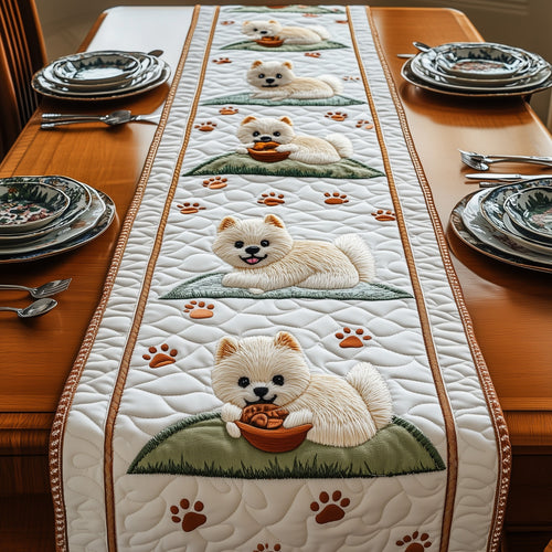 Pomeranian Quilted Table Runner GFTOMA764