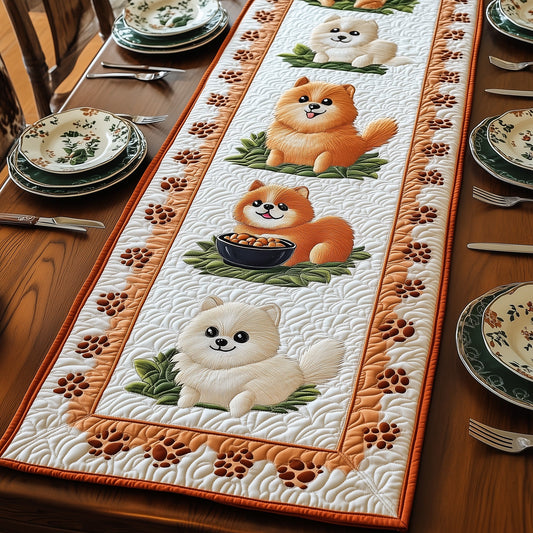 Pomeranian Quilted Table Runner GFTOMA766