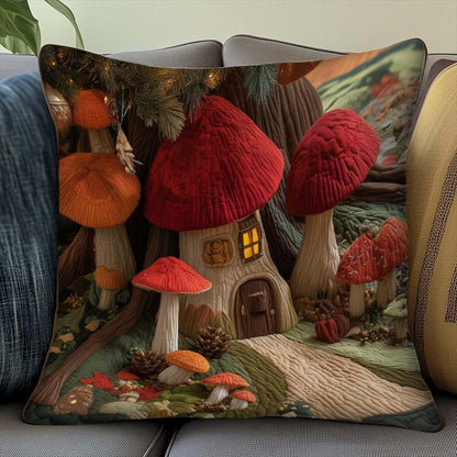 Mushroom Burrow Quilted Pillow Case GFTOMA7701