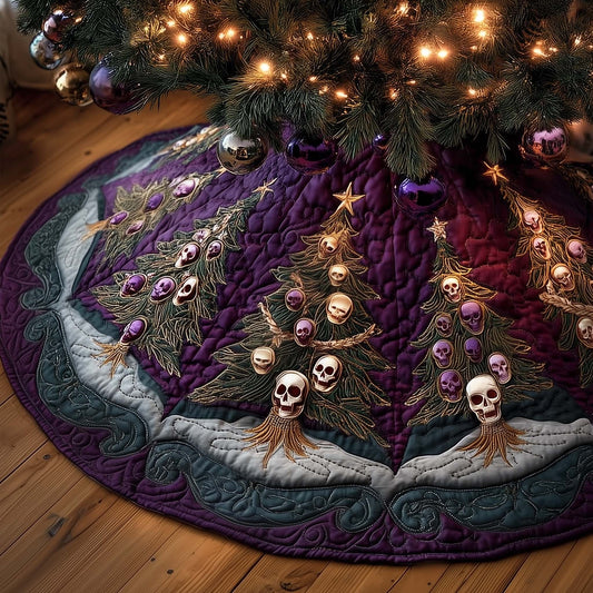 Gothic Yuletide Quilted Tree Skirt GFTOMA7724