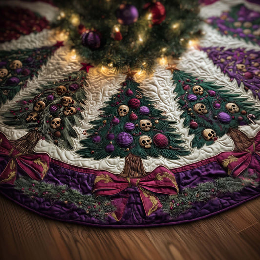 Gothic Yuletide Quilted Tree Skirt GFTOMA7726