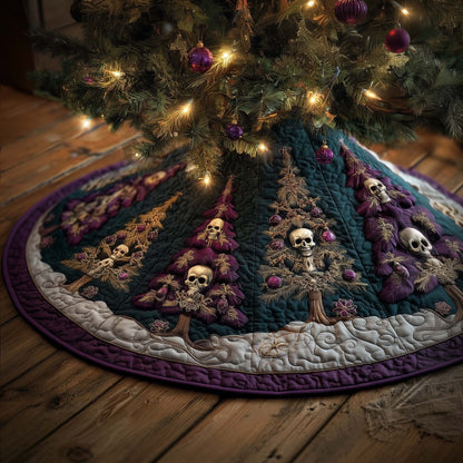 Gothic Yuletide Quilted Tree Skirt GFTOMA7727