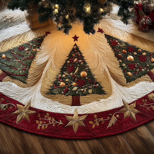 Snowy Retreat Quilted Tree Skirt GFTOMA7736
