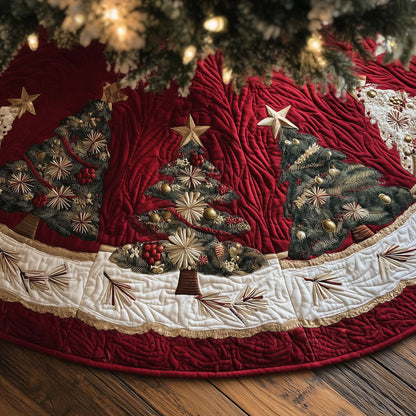 Snowy Retreat Quilted Tree Skirt GFTOMA7737