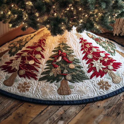Snowy Retreat Quilted Tree Skirt GFTOMA7739