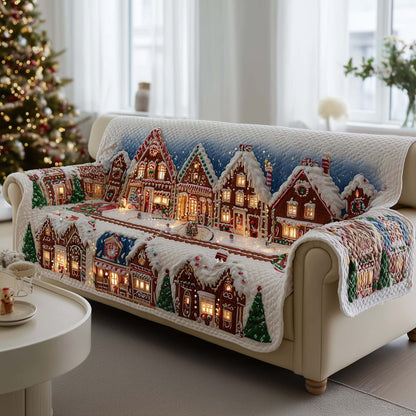 Winter Wonderland Quilted Sofa Cover GFTOMA7740
