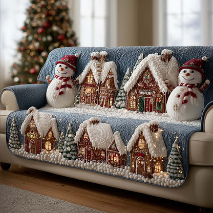 Winter Wonderland Quilted Sofa Cover GFTOMA7742